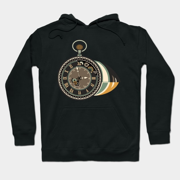 Clock-Headed Puffin Hoodie by dkdesigns27